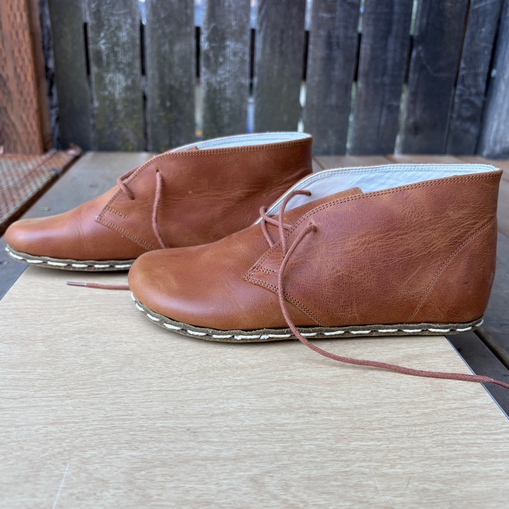Earthing Harmony Grounding & Earthing Barefoot Chukka Boots Honey Brown 37 EU - Picture 2 of 12